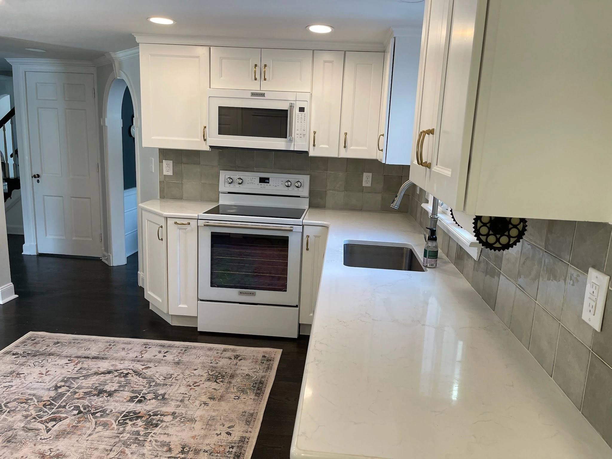 Hebron, Connecticut kitchen remodel showing custom cabinetry and countertops